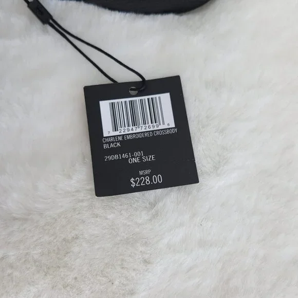 NWT Frye Women's Charlene Leather Crossbody, Black - Picture 12 of 12